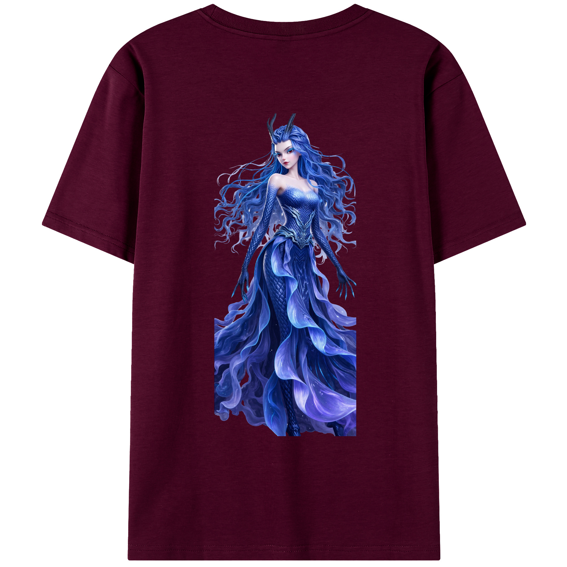 （画像用） Ne Zha 2 ナタ 魔童の大暴れ レディース半袖Tシャツ(バックプリント)